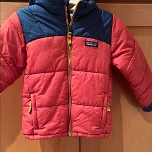 Patagonia Kids Puffer Jacket - Red and Blue
